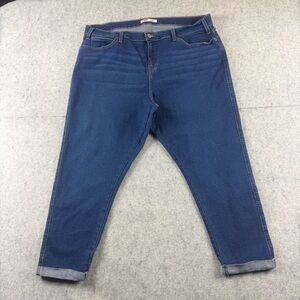 Levi’s Strauss SignatureGold Jeans Womens 20 W35 Blue Heritage Boyfriend Stretch